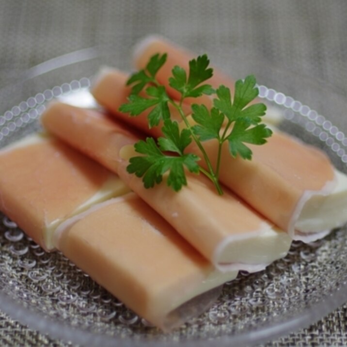 豆腐の生ハム巻き